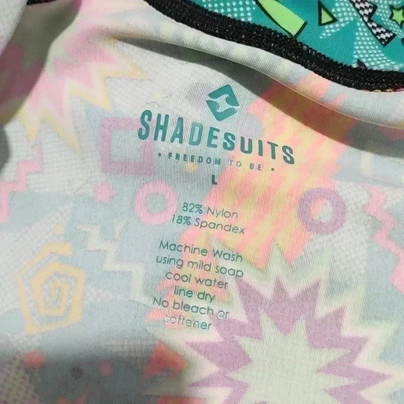 Shadesuits Rash Guard, UPF50, PowerGirl Teal - Picture 4 of 4